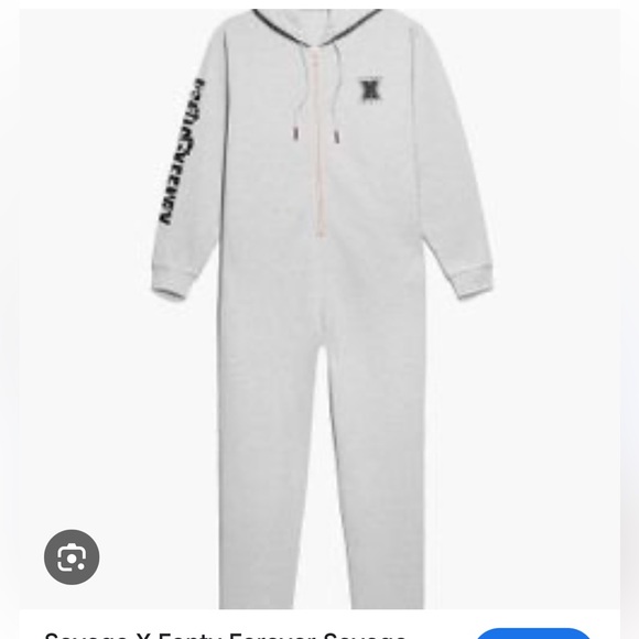 Savage X Fenty Gray Hooded Jumpsuit - Picture 2 of 4